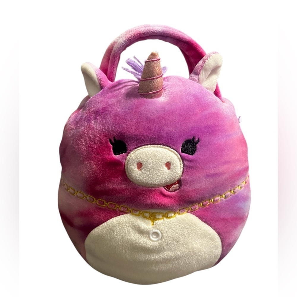 Squishmallows 7" Valentine's Buddy Buckets Lola the Unicorn